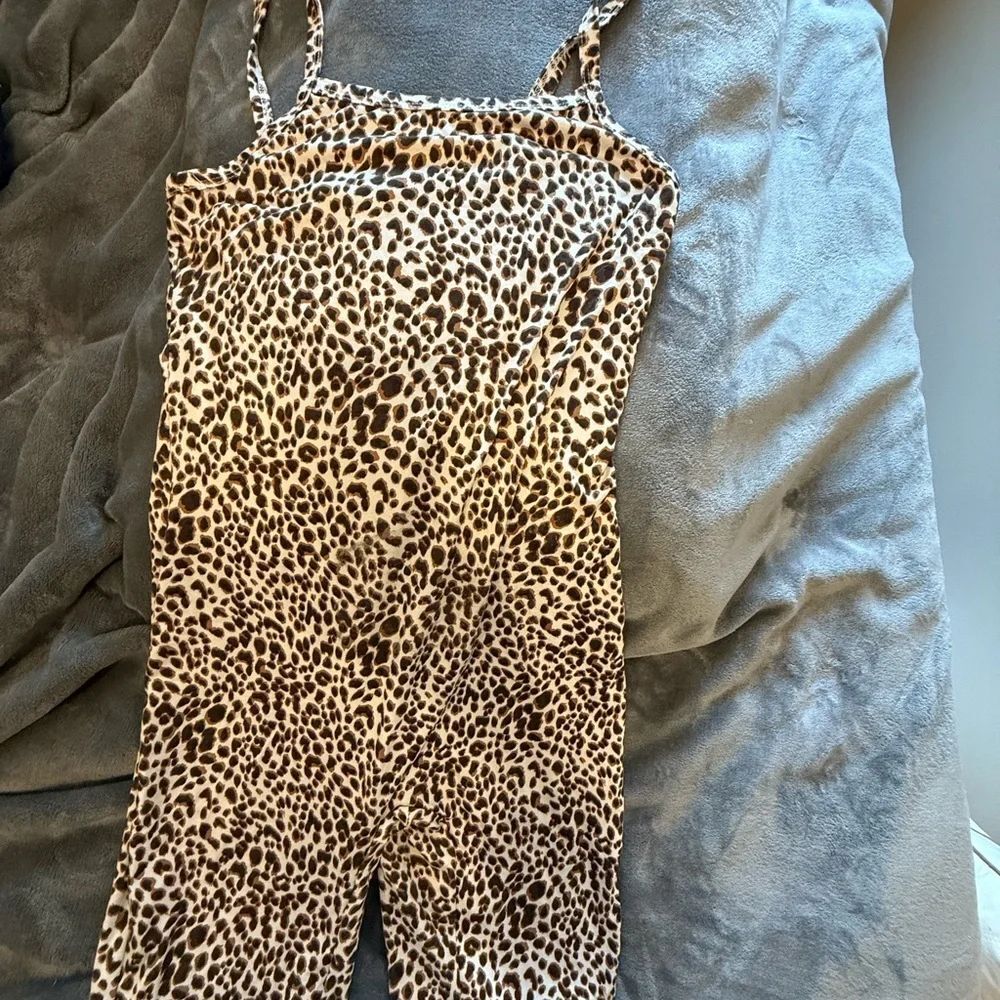 SHEIN Leopard Print Jumpsuit - shorts